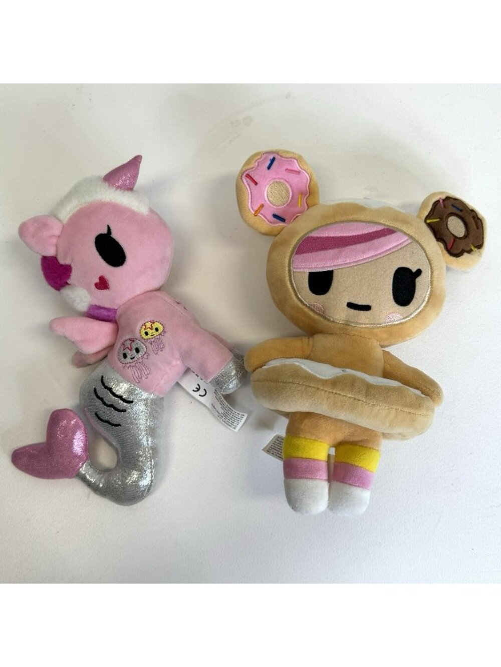 Tokidoki Plush Lot of 2 Donutella & Gelatina Mermicorno Kawaii Stuffed Animals